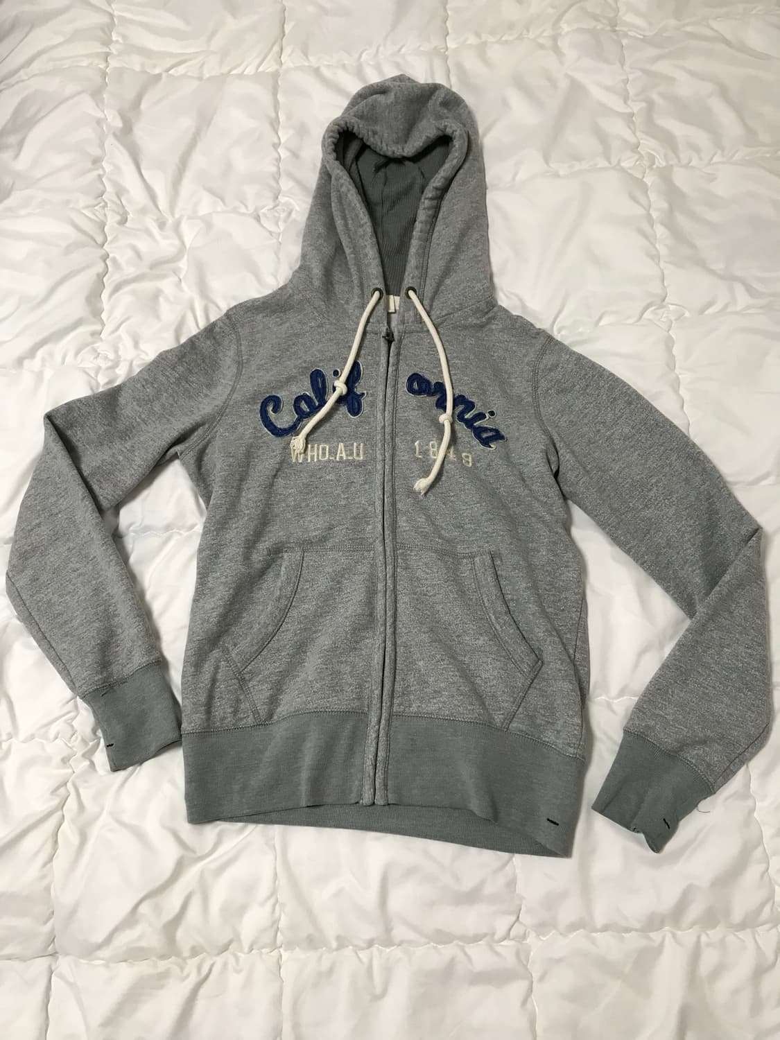 후아유 grey 후드집업 상품이미지1