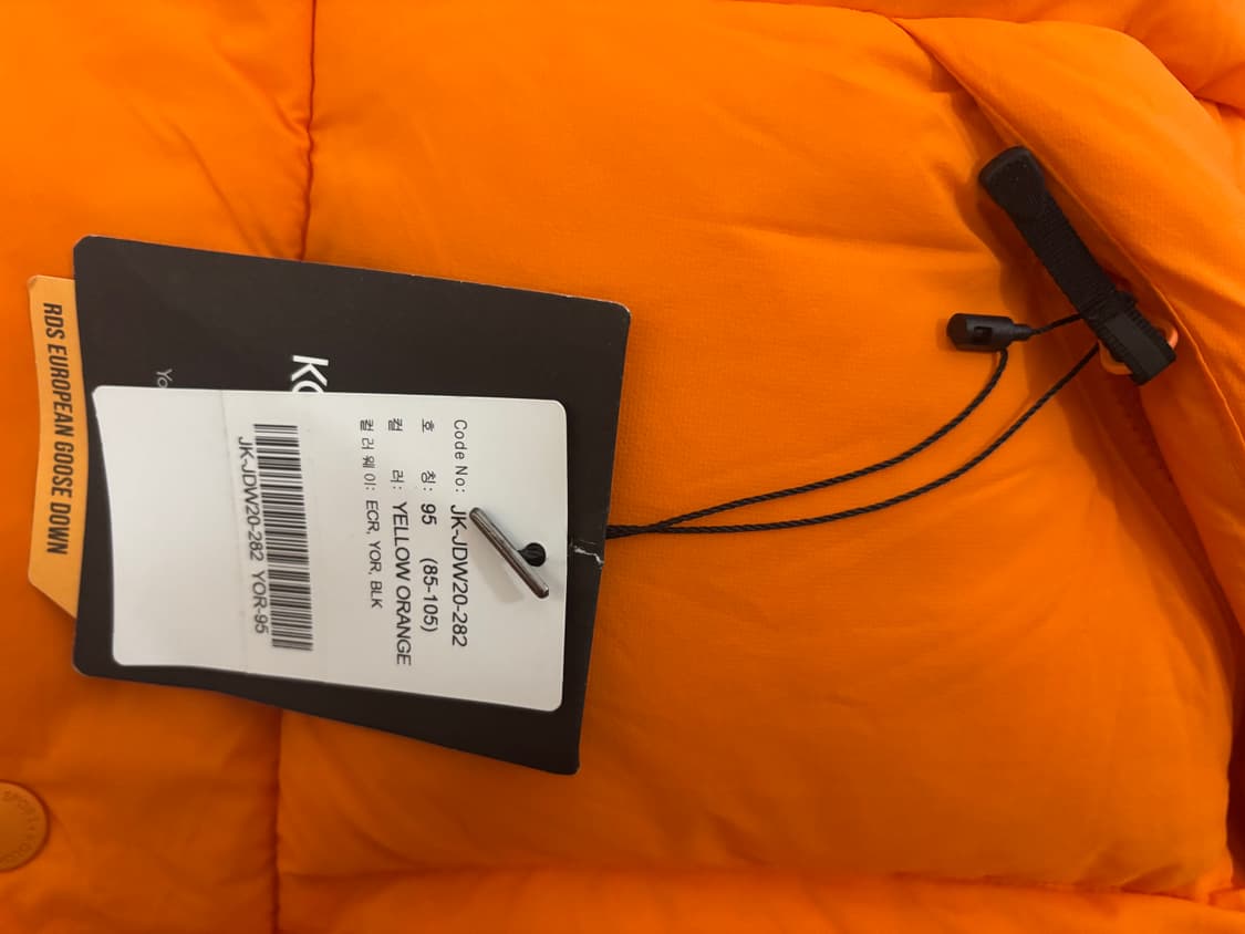 미착용 코오롱 중기장 푸퍼패딩 여성 95 (90가능) 상품이미지5