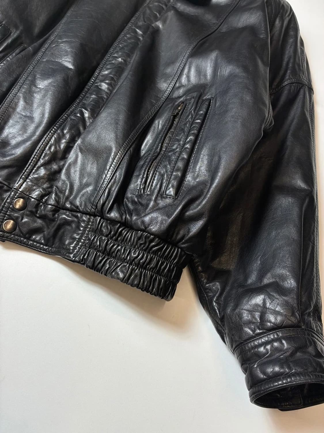 POND 90's 봄버 가죽 항공 자켓 PN8175 상품이미지3