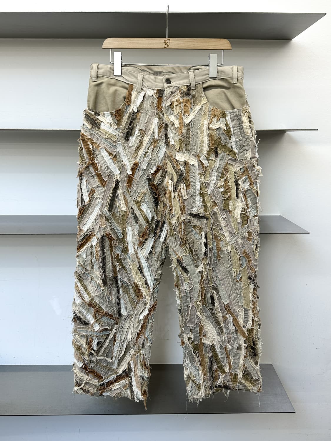 빈티지 패치워크 리페어 그런지 팬츠 상품이미지1