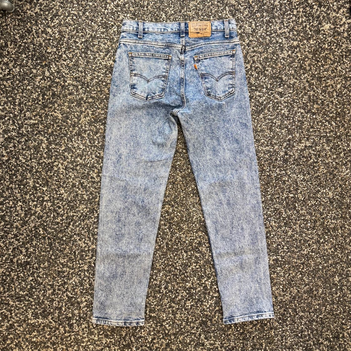 80s 리바이스 511 블리치 워싱 데님 오렌지탭 made in USA  상품이미지3