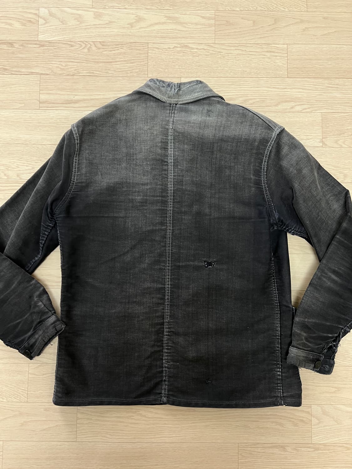 40s-50s 르 몽생미셸 블랙 몰스킨 자켓 상품이미지3