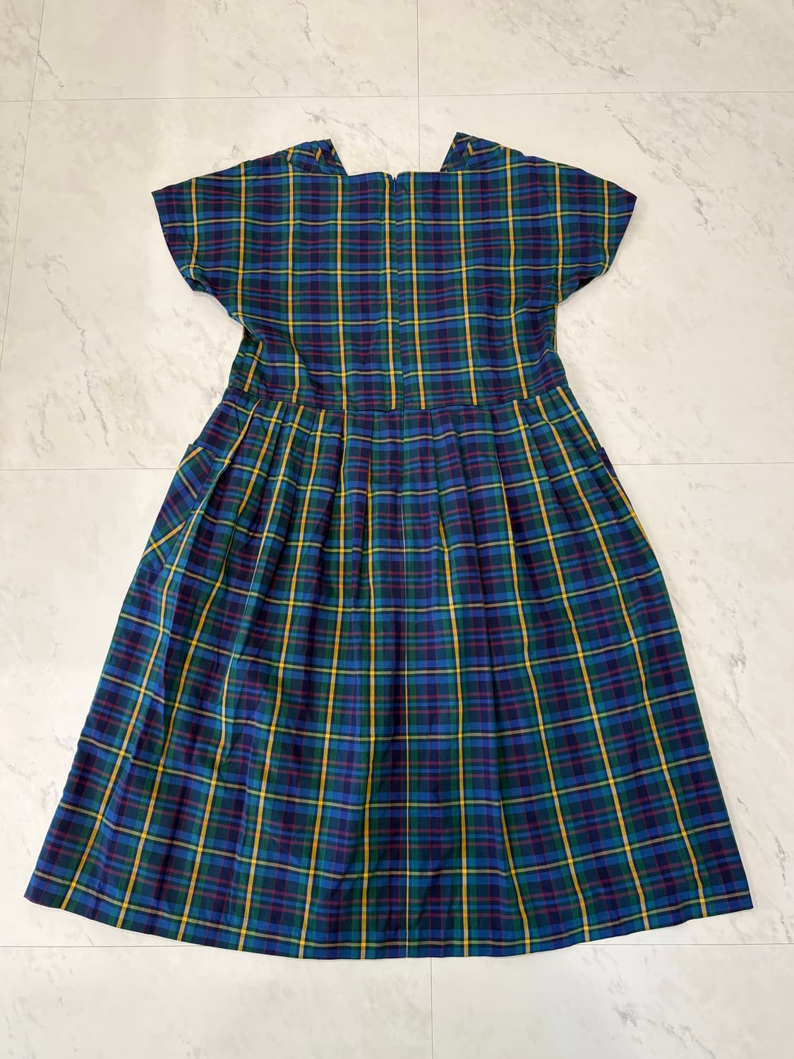 vintage checkered long dress 상품이미지3