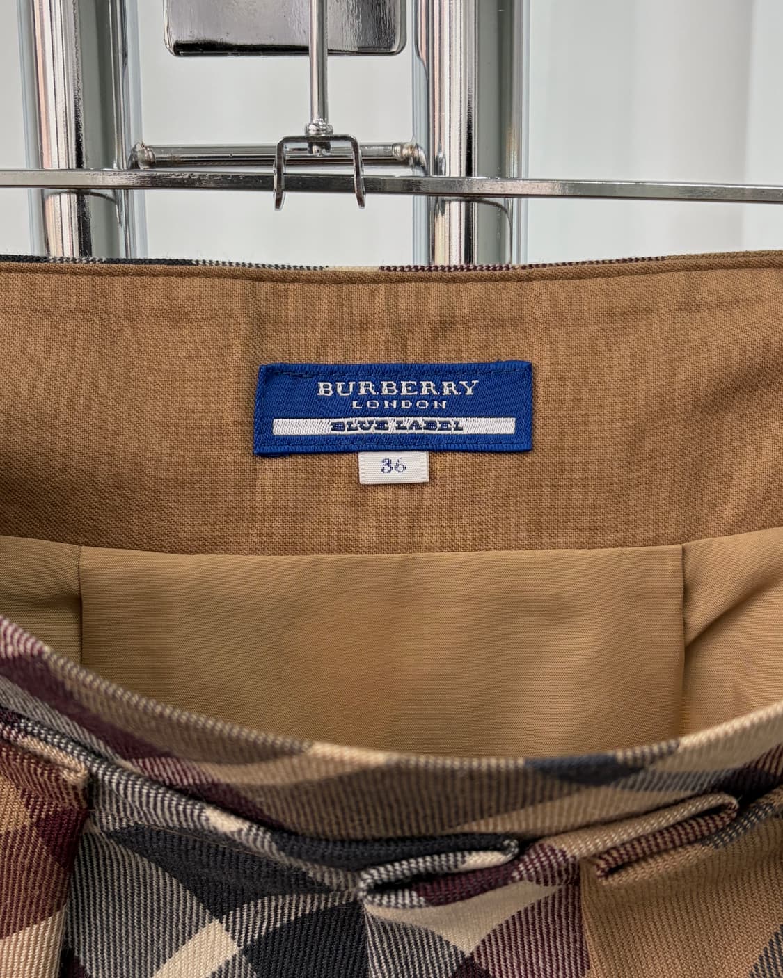 [25인치]버버리 Burberry 정품 노바체크 플리츠 스커트 상품이미지7