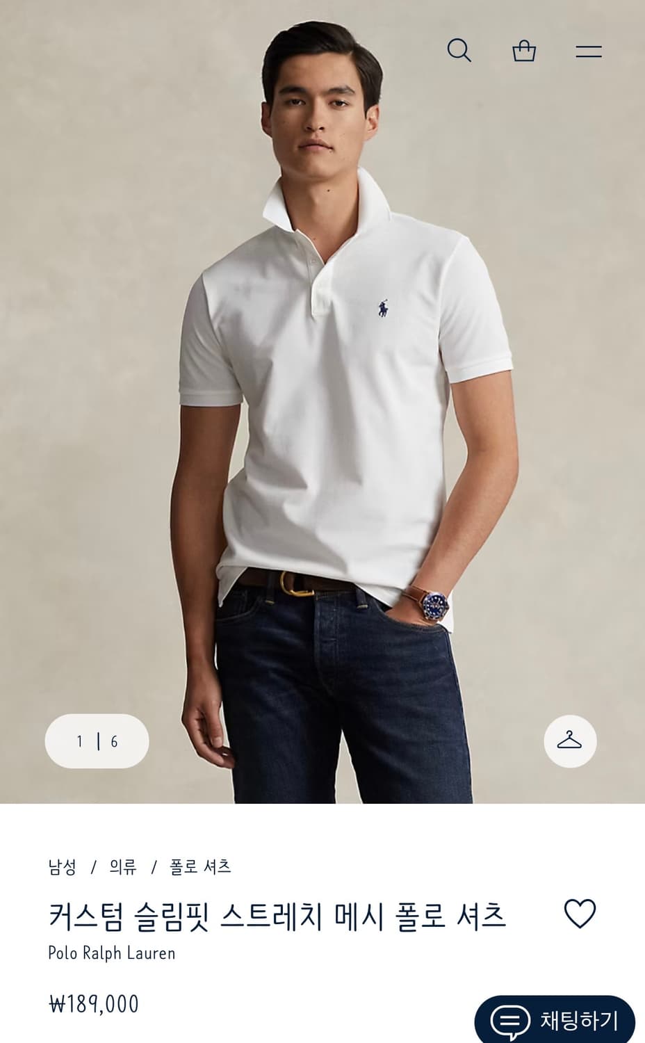 🏷️POLO 커스텀슬림핏 피케반팔티 상품이미지6