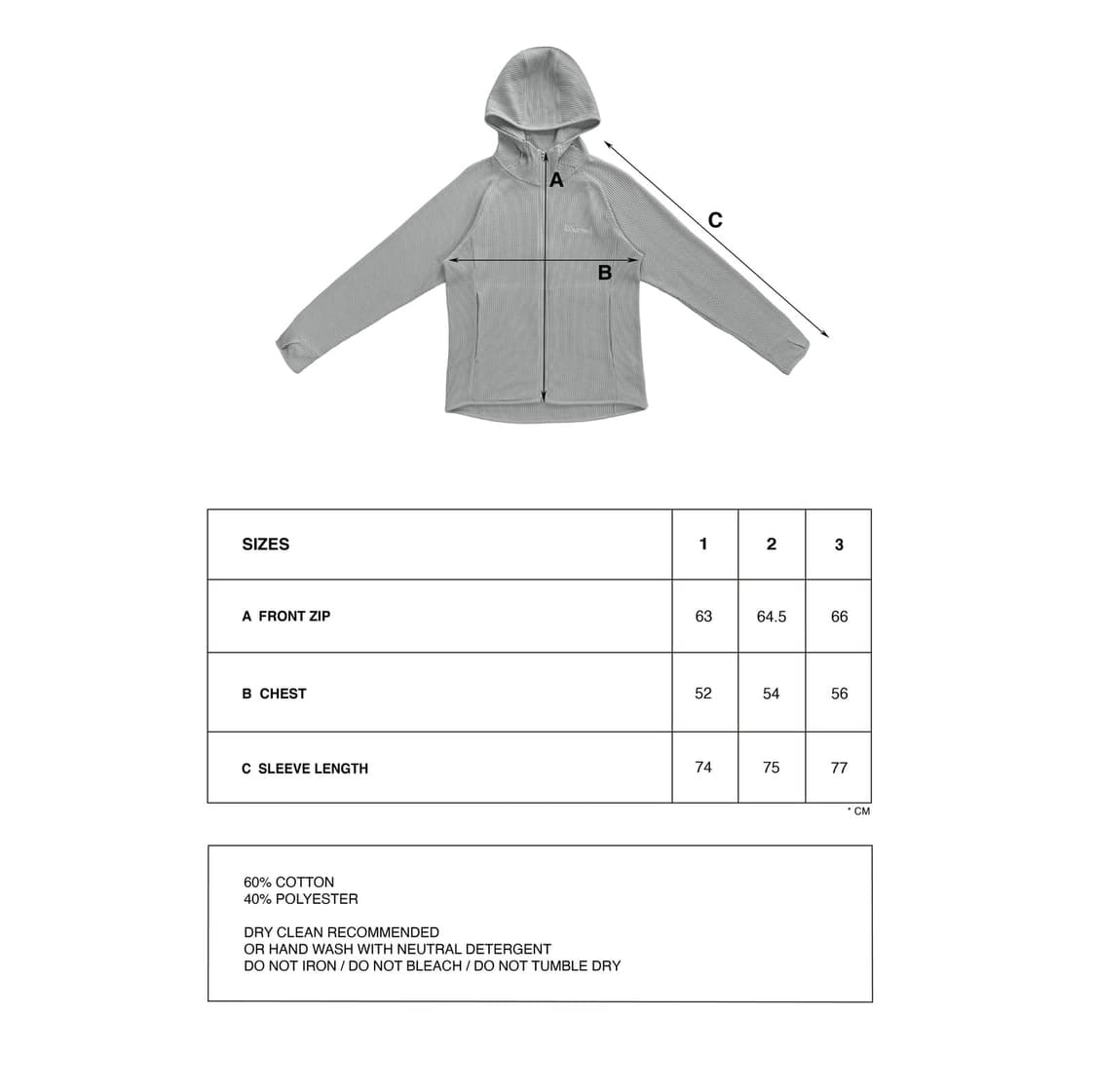 jichoiCOMFORT 24-001 WAFFLE ZIP HOODIE 상품이미지10