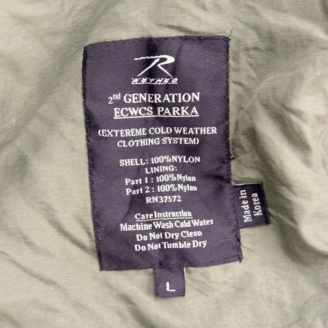 ROTHCO ECWCS Gen2 PARKA COLD WEATHER L 상품이미지3