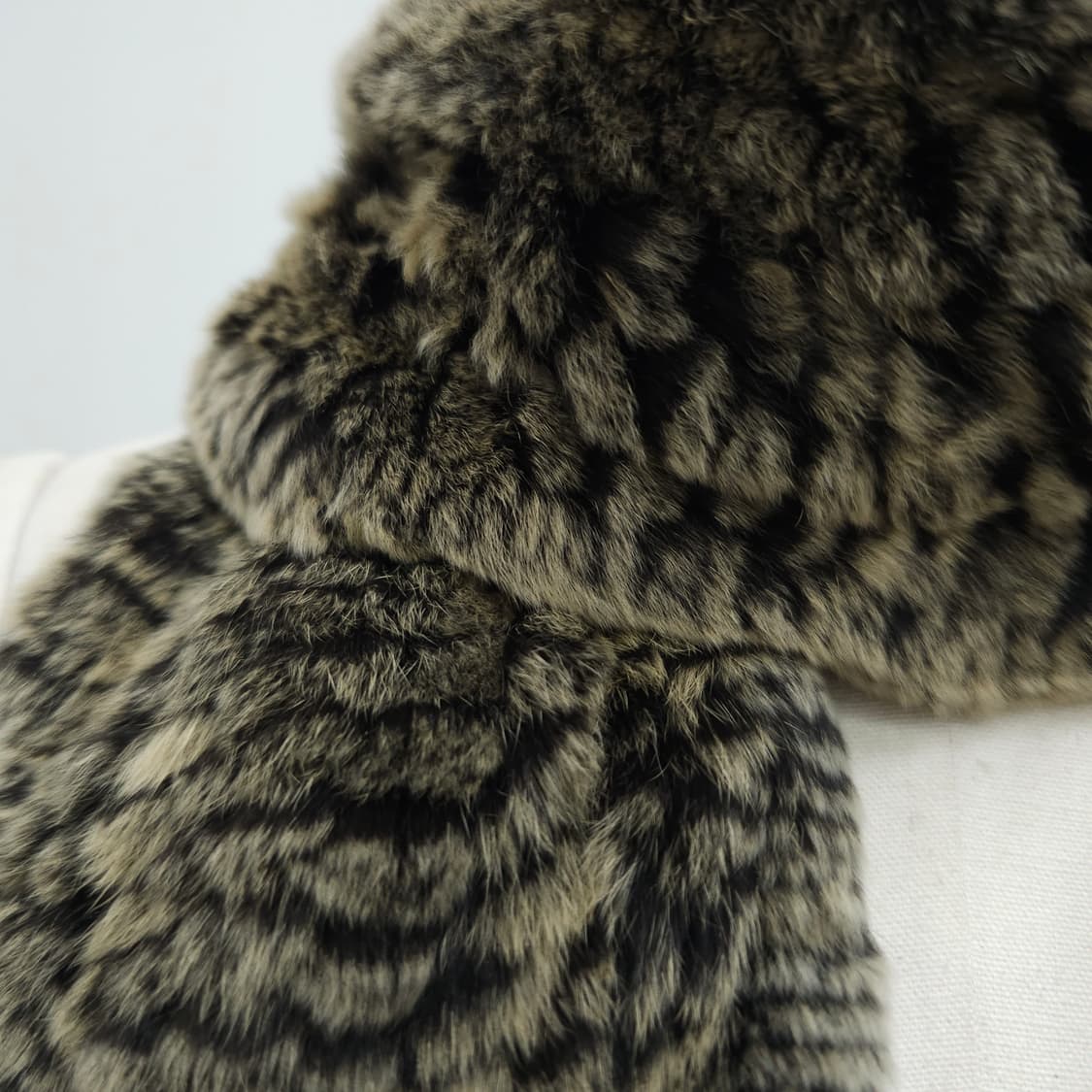 렉스 래빗퍼 니팅 롱 머플러 상품이미지5