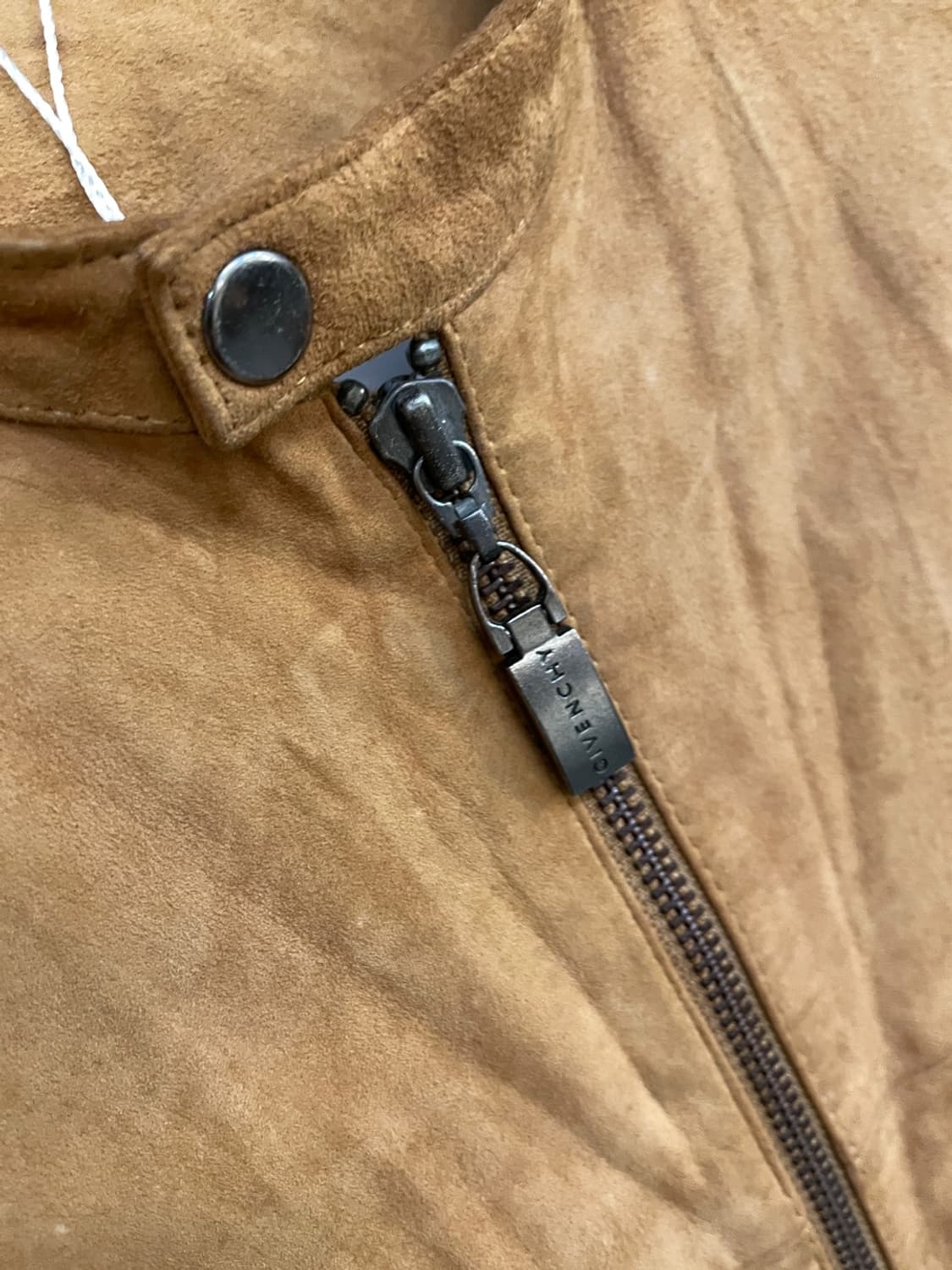 지방시 카멜 스웨이드 레더 자켓 상품이미지4