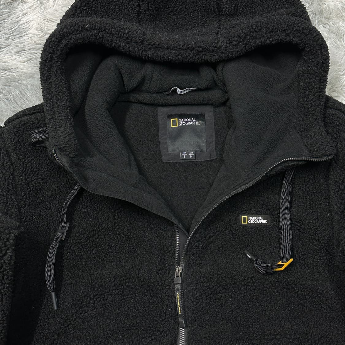 내셔널지오그래픽 양털 플리스자켓 블랙 상품이미지2