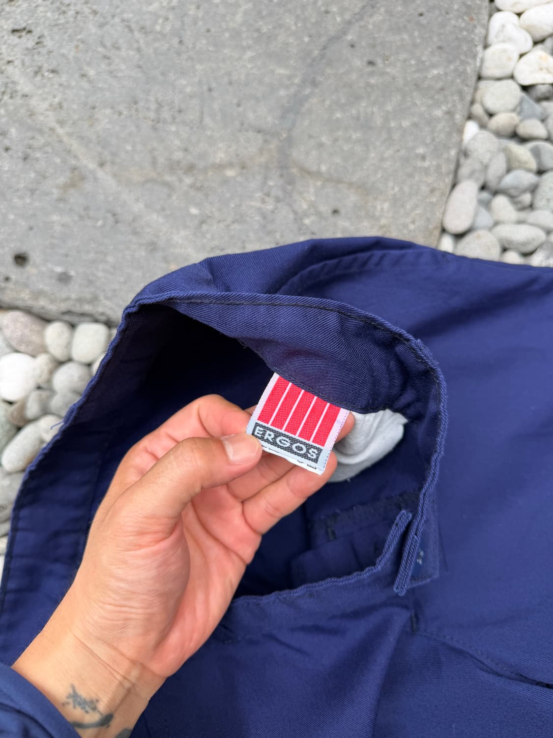 1990s ERGOS FRENCH NAVY BLUE 프렌치워크팬츠 상품이미지5