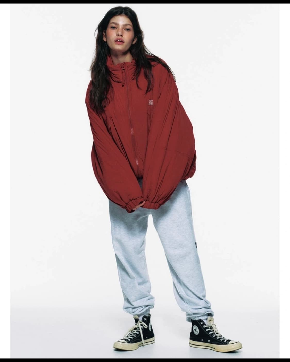 센토르 오버사이즈 패딩 점퍼 레드 상품이미지5