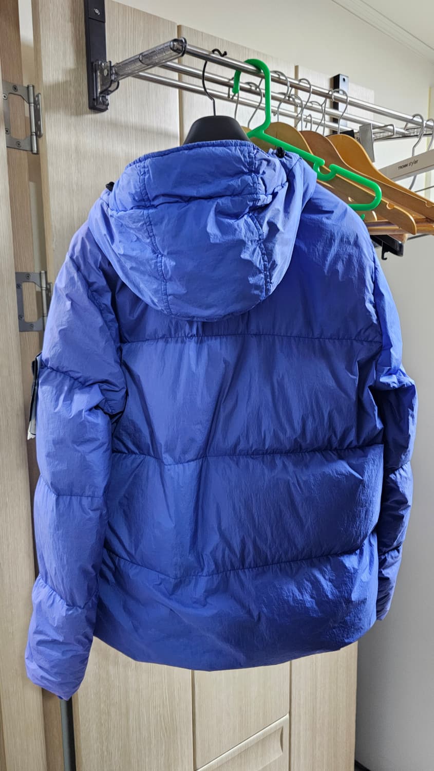 스톤아일랜드 크링클랩스 덕다운 후디 자켓 블루 S(95) 상품이미지10