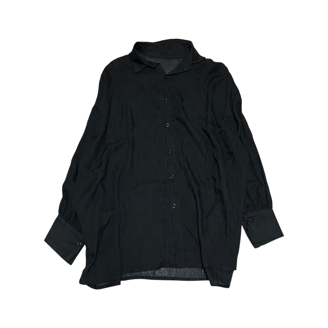 Oversized button-up see-through shirt 상품이미지1