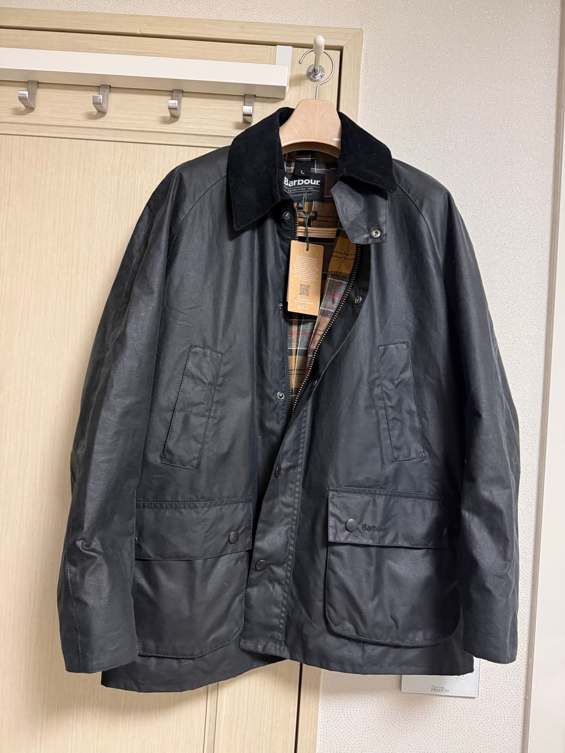 (새상품)Barbour 바버 애쉬비 자켓 네이비 xl 상품이미지1