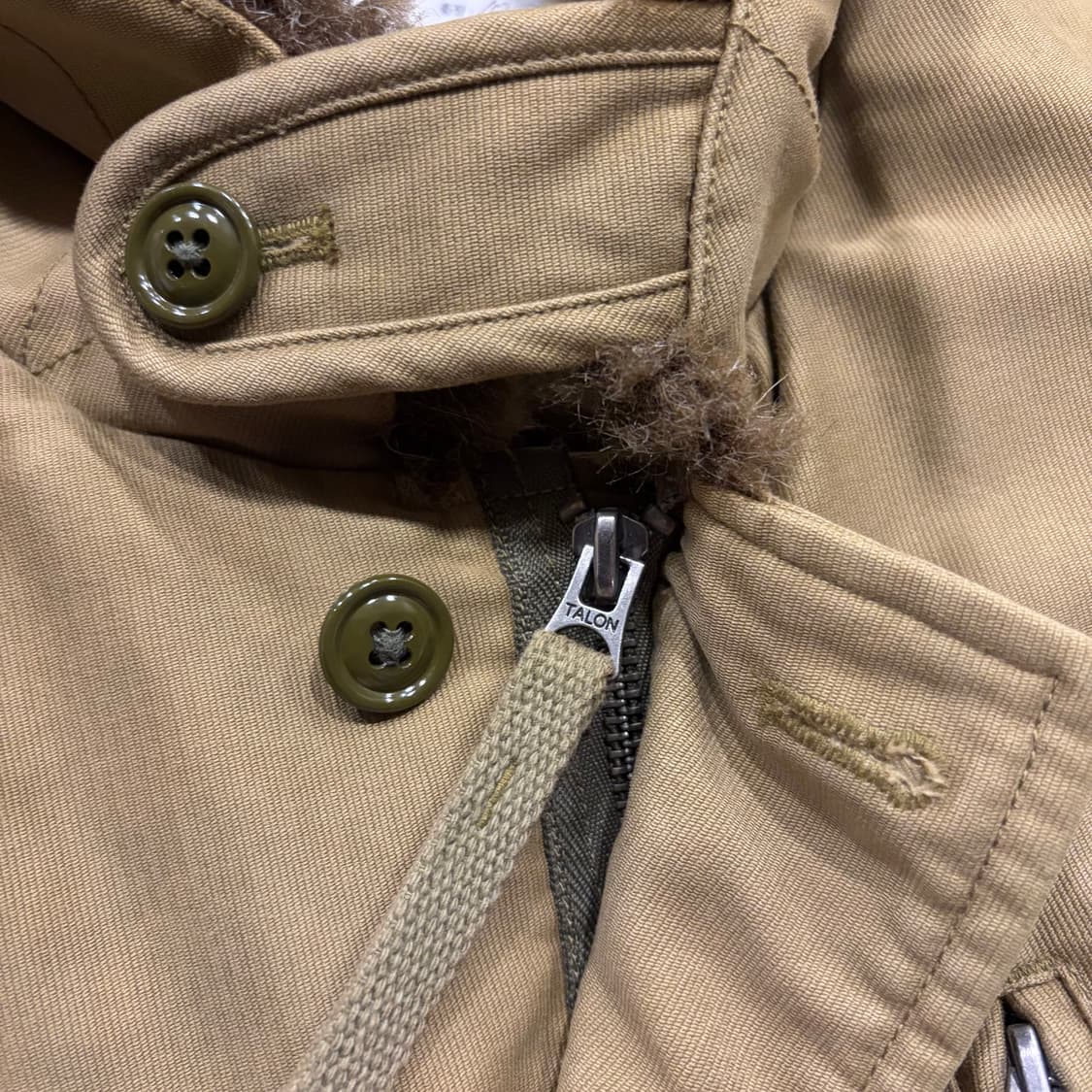 에스피오나지 베이지 퍼 카라 덱 자켓 B850 상품이미지5