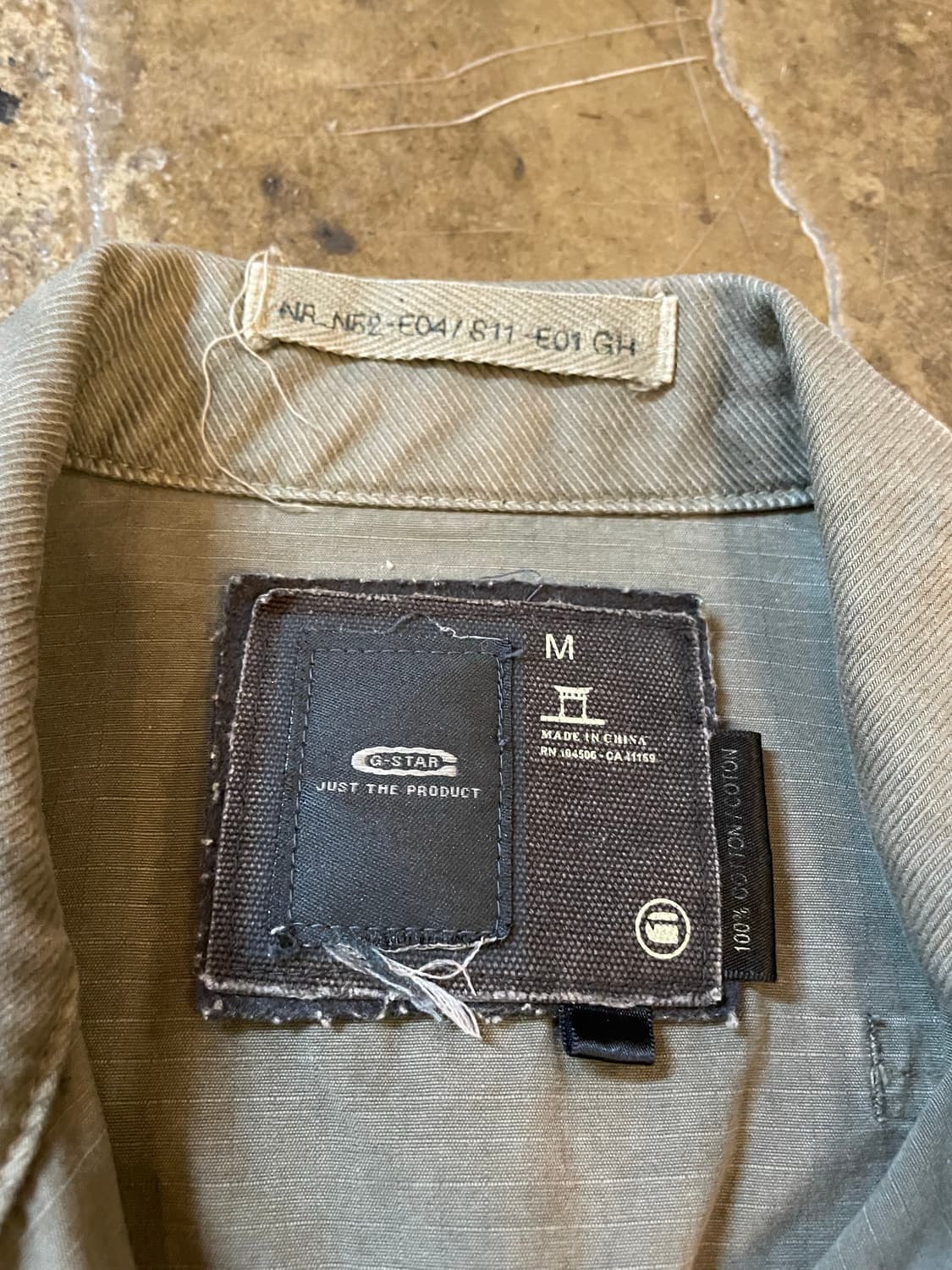 지스타 오리지널 로우 카키 올리브 데님 자켓 상품이미지6