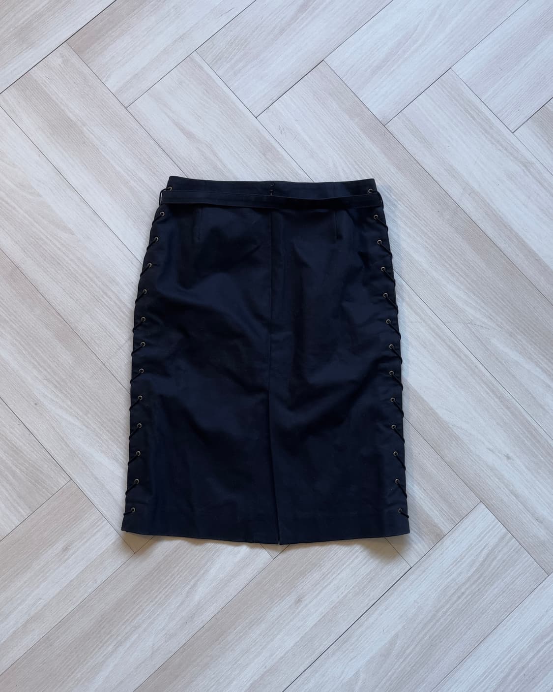 [LA BREA] Side Lace-up Midi Skirt 상품이미지3