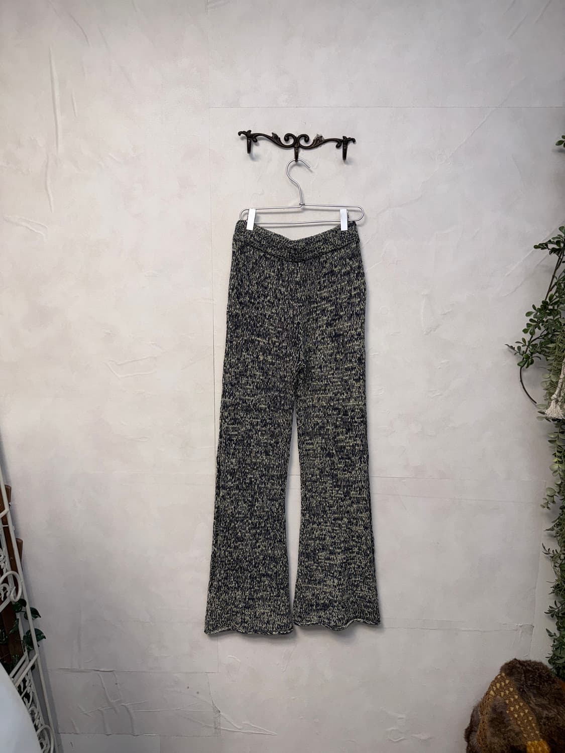 Knit Circle navy bokashi side hole pants 상품이미지6