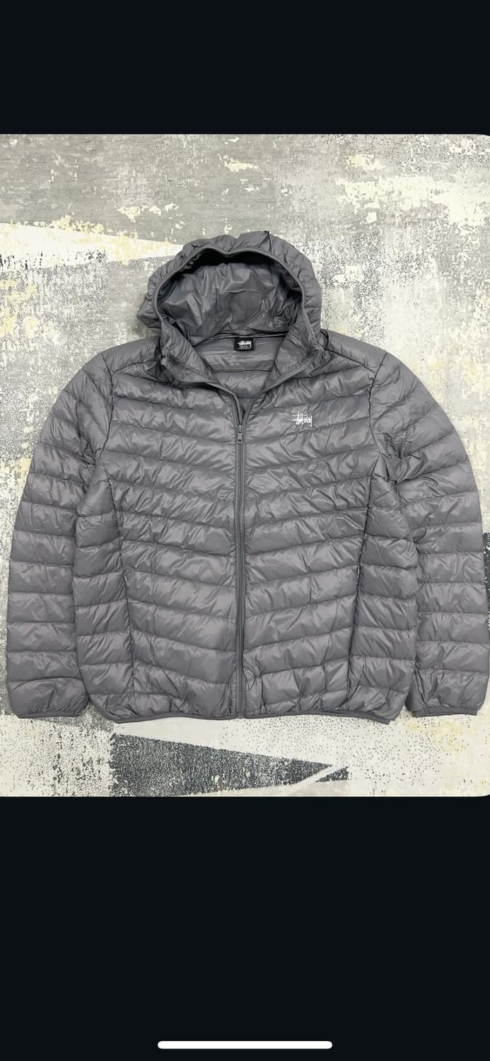 스투시 그레이 경량패딩 상품이미지2