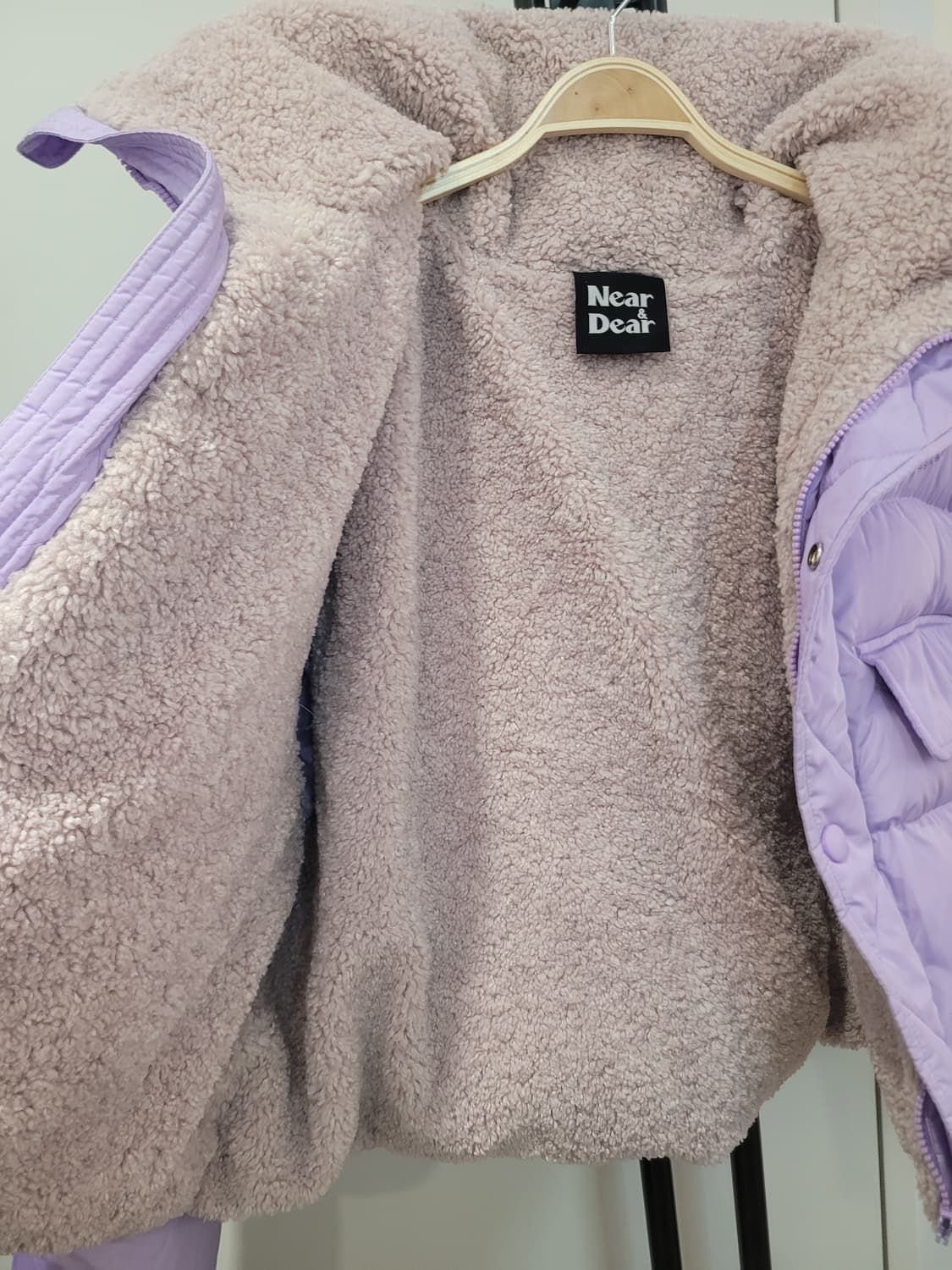 니어앤디어 라벤더 덕다운 숏 패딩 점퍼 프리사이즈 상품이미지8