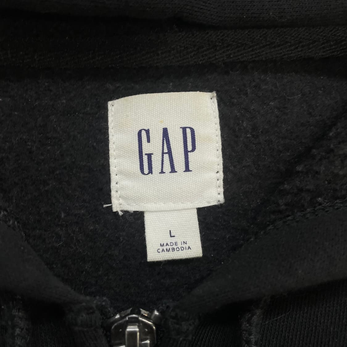 갭 Gap 스펠 로고 후드집업 블랙 상품이미지4