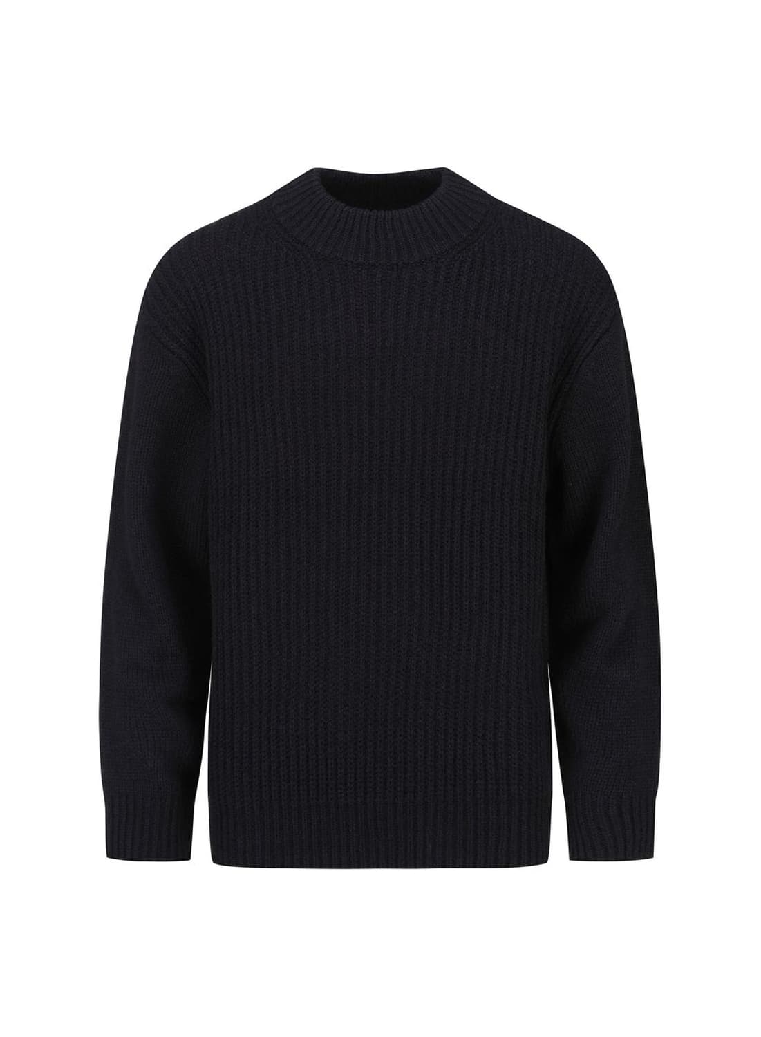 (새상품)앤드지 블랙 청키 모크넥 니트 L 상품이미지1