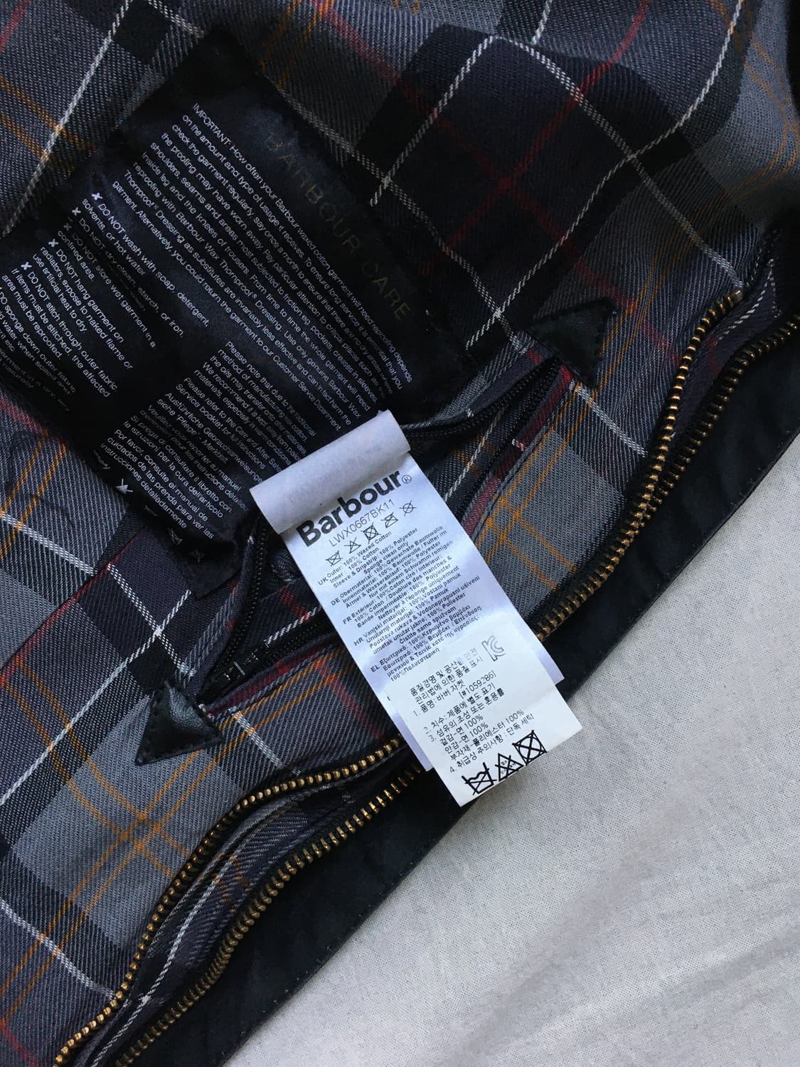 바버 비드넬 왁스 자켓 상품이미지5