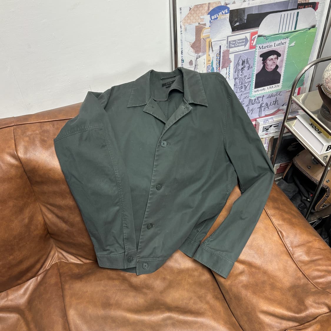 [M] 코스 그린 미니멀 자켓 상품이미지6