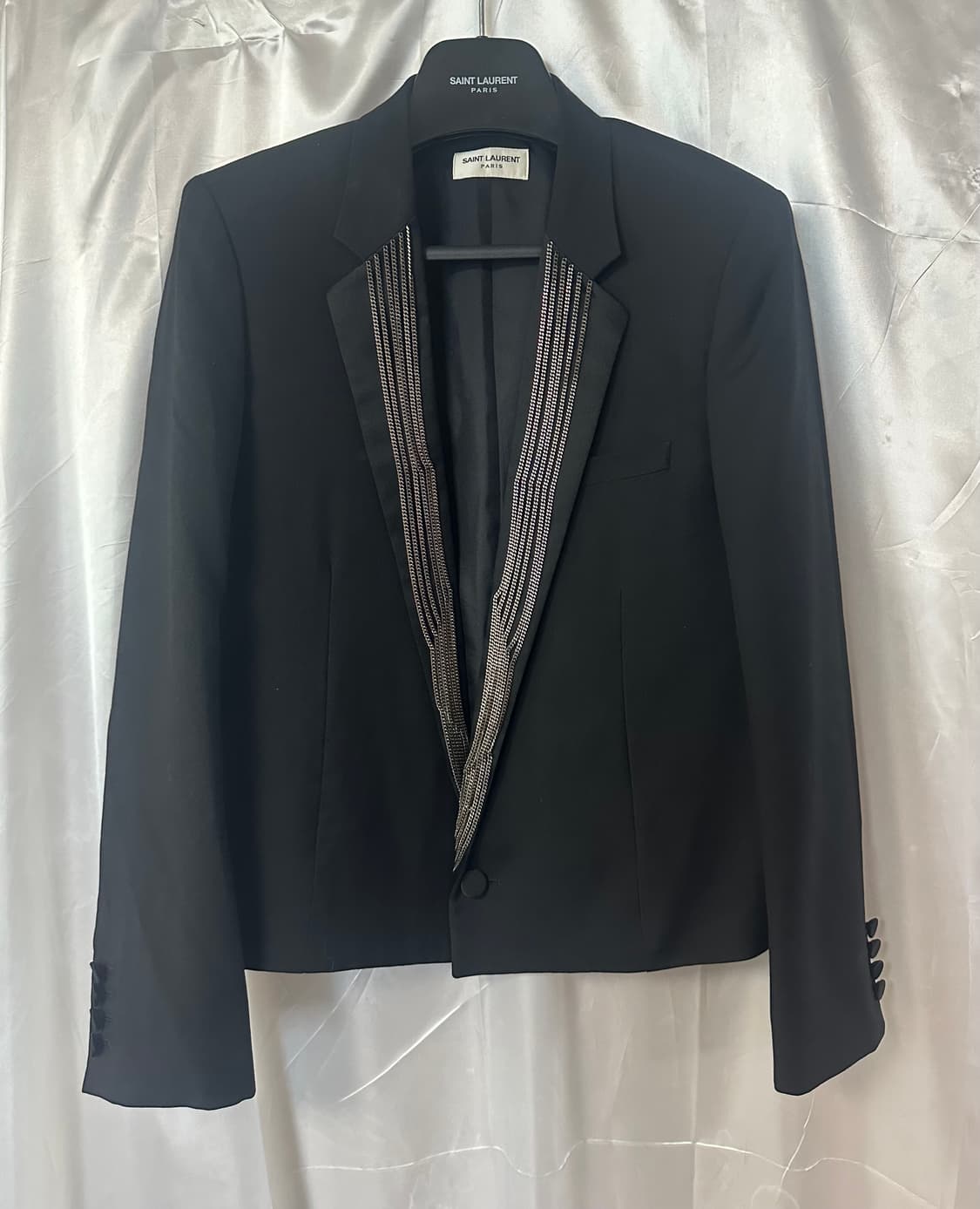 생로랑 SS14 체인라펠 스모킹 블레이저 상품이미지3