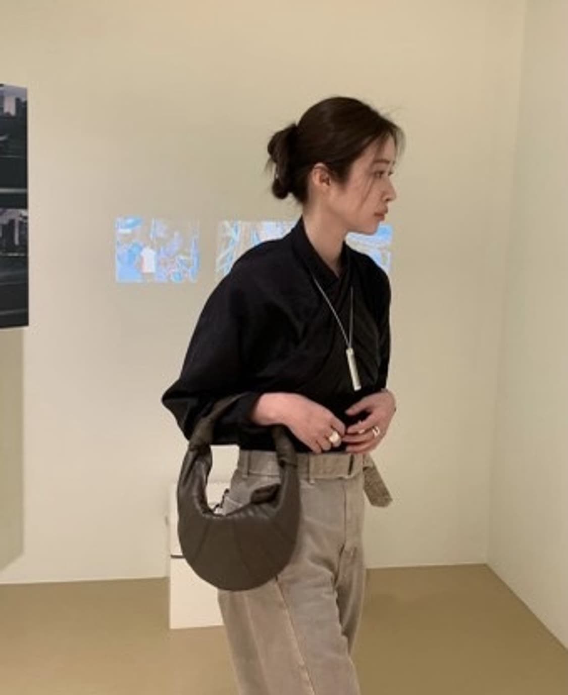 르메르 포춘백 미니 다크초코 (그레인레더) 정품 상품이미지9