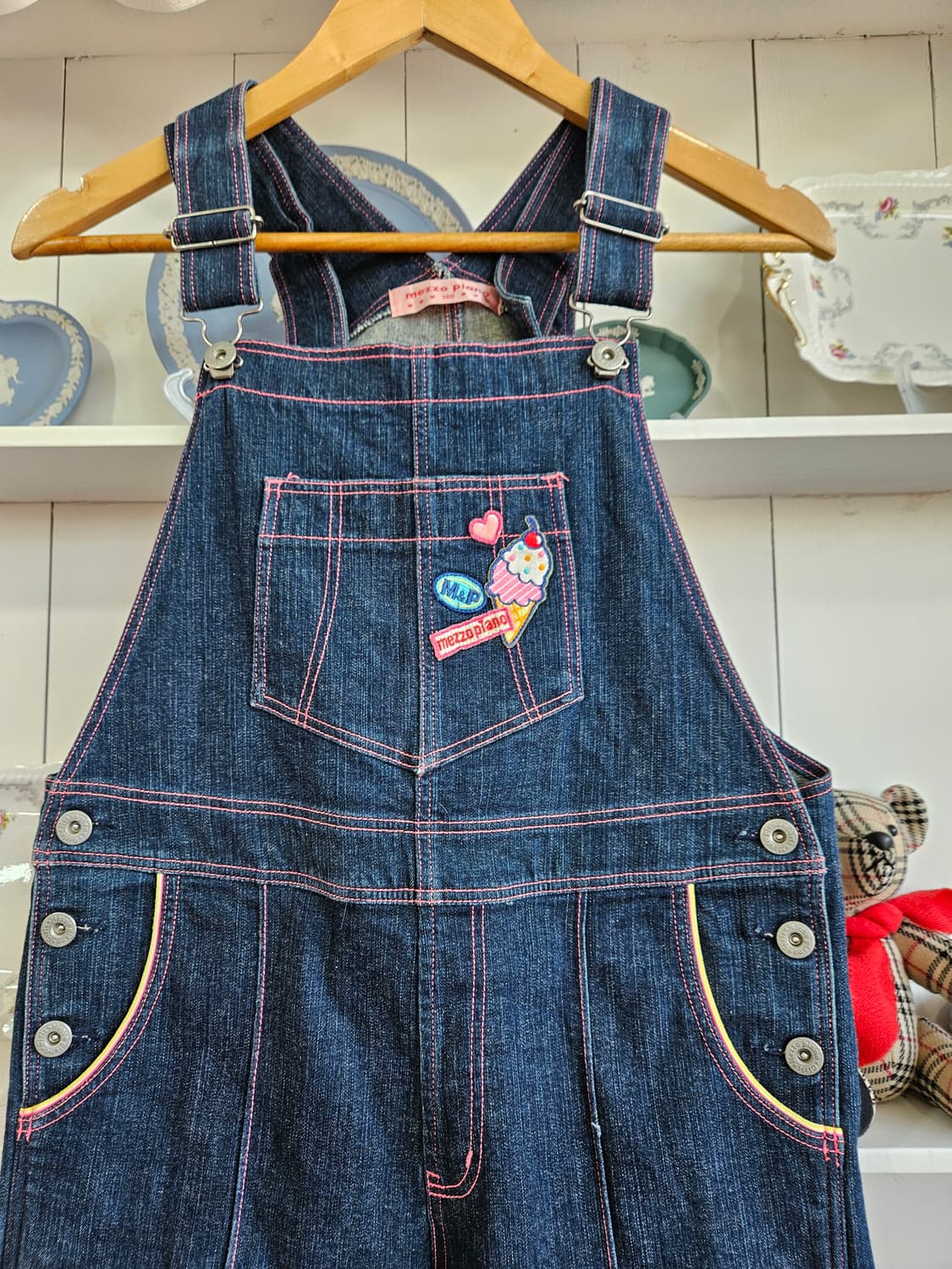 메조피아노(mezzo piano) 데님 오버롤 점프수트 상품이미지3