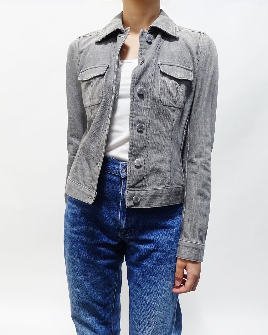 프라다 데님 워싱 자켓 상품이미지2