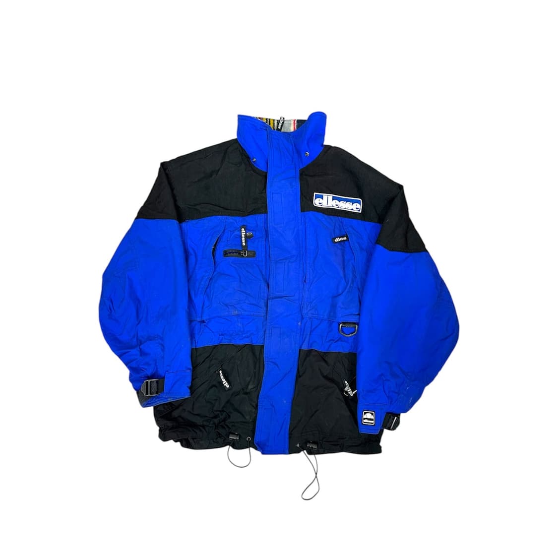 엘레쎄 블루 블랙 스키 점퍼 후드 보드 자켓 올드스쿨 잠바 L 상품이미지5