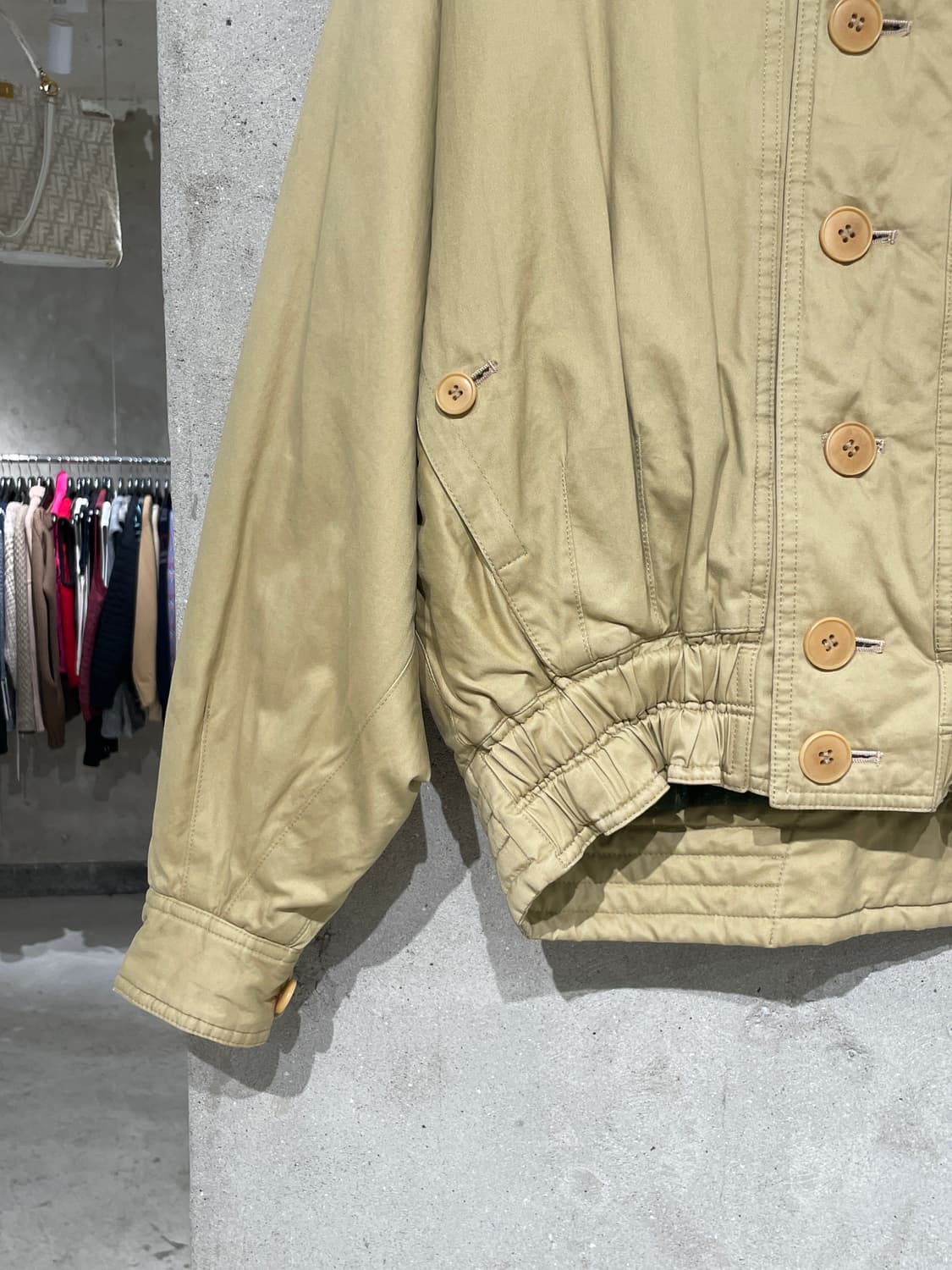 랑방 스튜디오 베이지 LS로고 멀티 버튼 자켓 상품이미지4