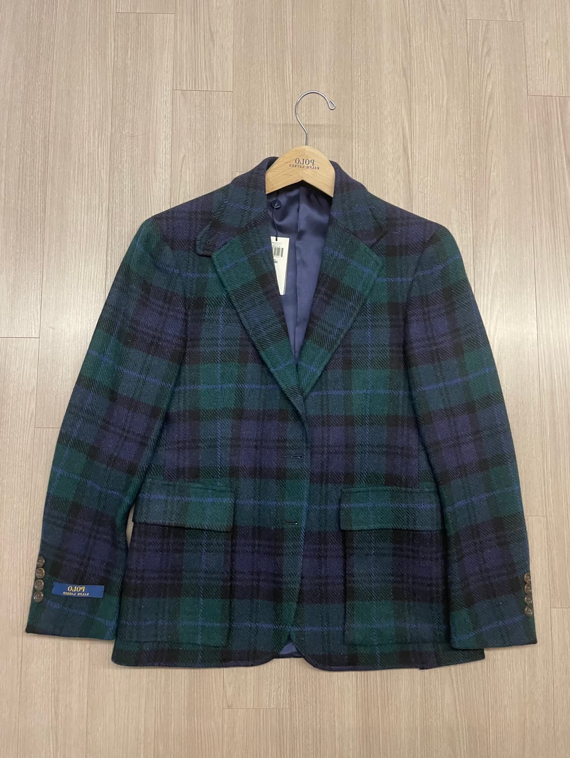 폴로RL67블랙와치스포츠코트자켓38s 상품이미지1