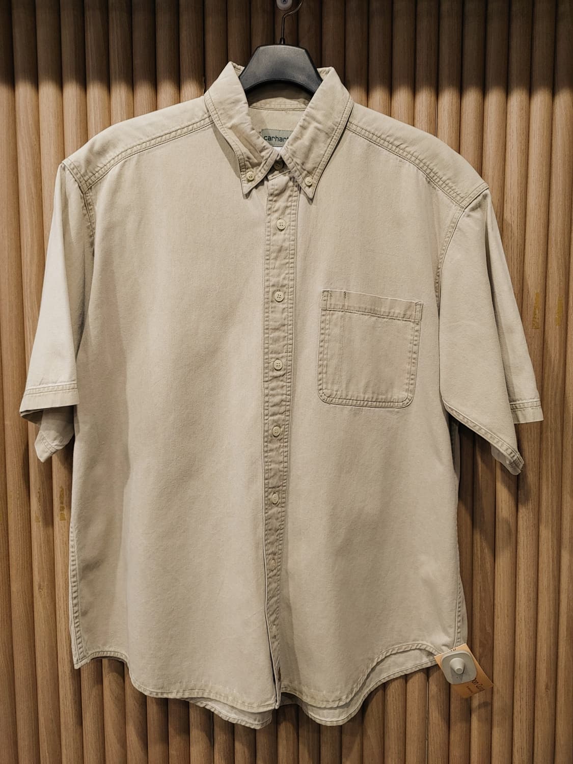 무배) 칼하트 워크 반팔셔츠 베이지 - L 상품이미지1