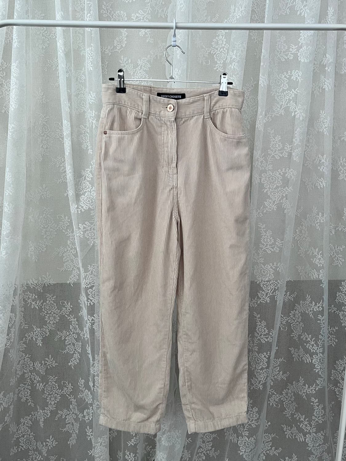 36) 럭키슈에뜨 코듀로이 팬츠 아이보리 상품이미지1