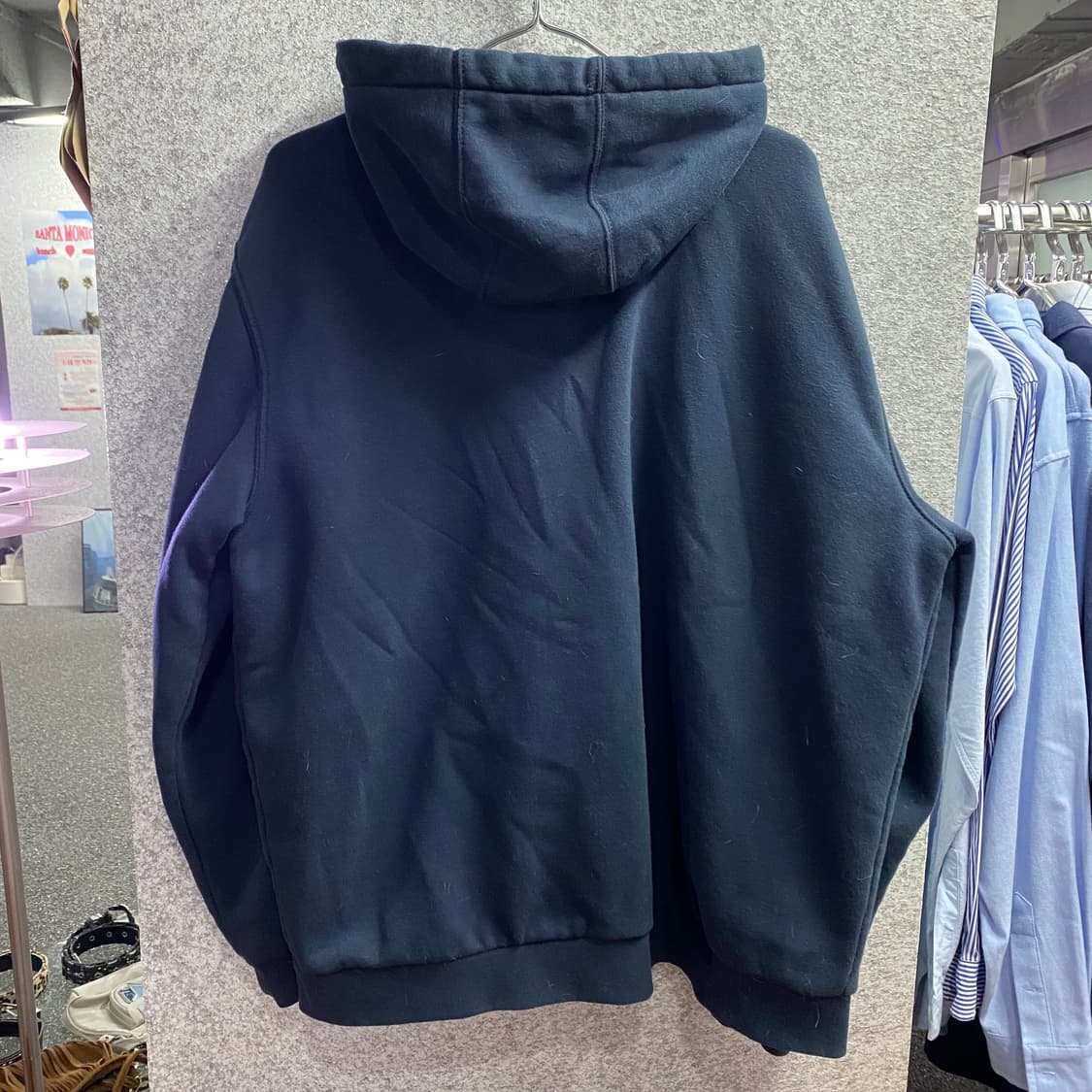 칼하트 포켓로고 헤비웨이트 네이비 후드집업 B3818 상품이미지6