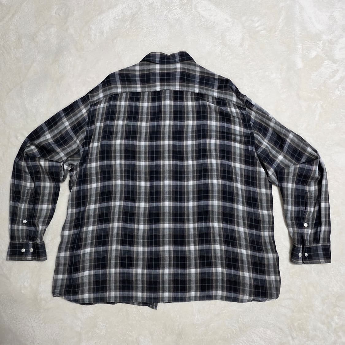 (3)비긴202 레이온 옴브레 체크셔츠  상품이미지3