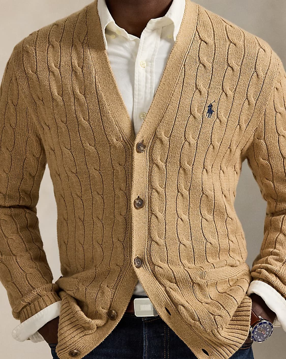 [새상품] 폴로 랄프로렌 코튼 케이블 니트 가디건 상품이미지10