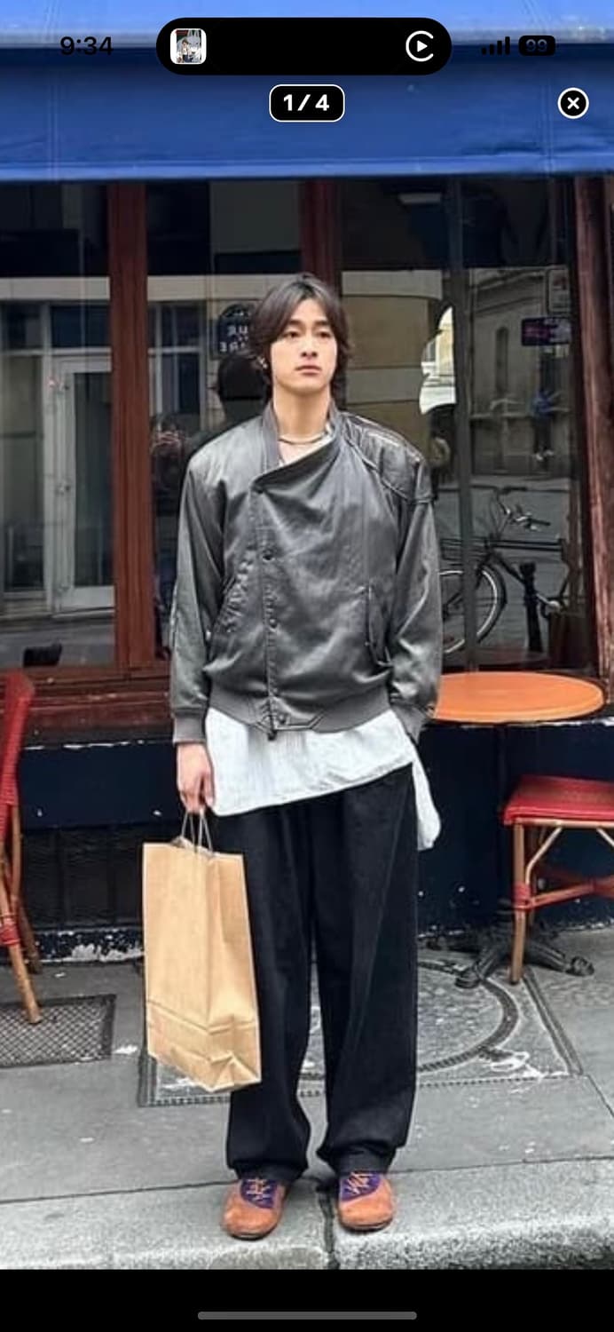 이세이미야케 스카이라인 봄버 M 홍태준 착용 상품이미지1