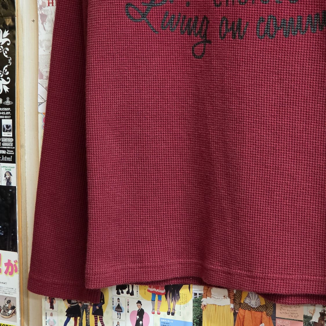 JPN 펑크 와플 자수 롱슬리브 상품이미지3