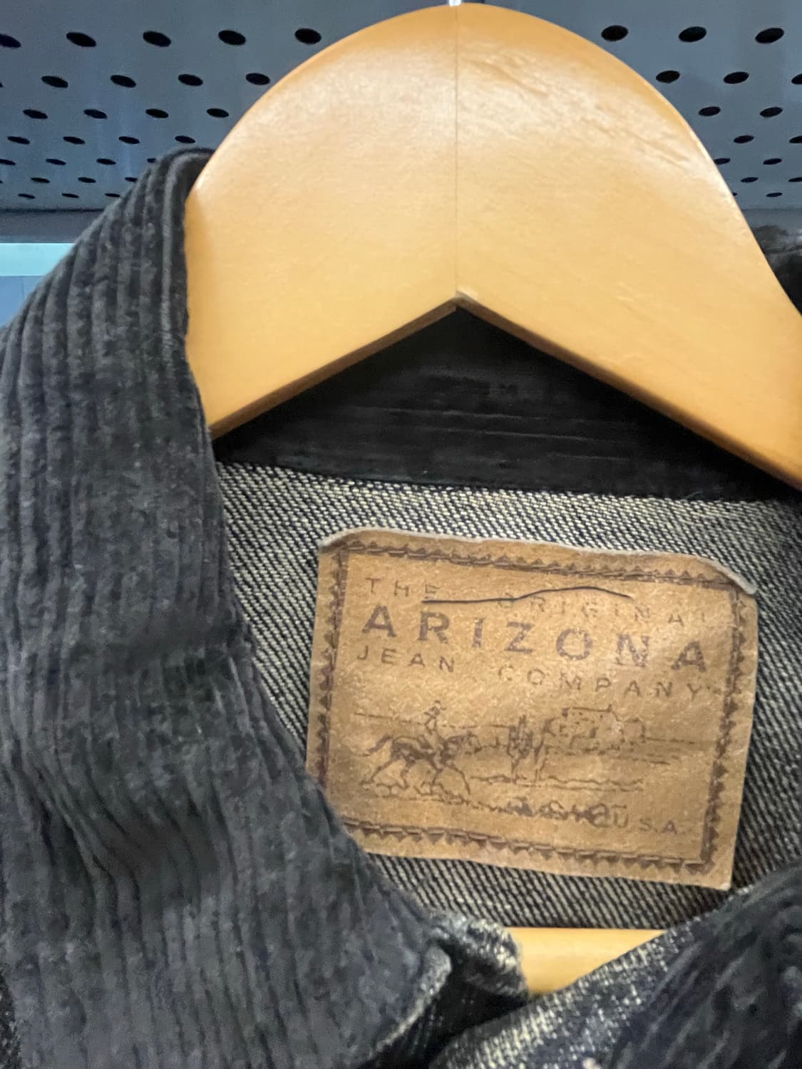90s Arizona 흑청 데님 자켓 상품이미지5