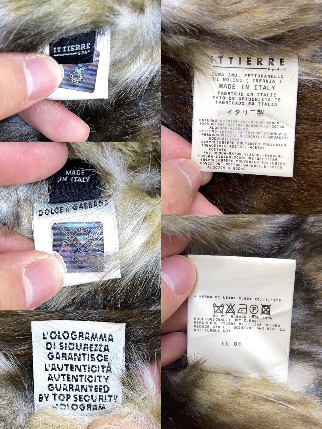 돌체앤가바나 01aw 아카이브 코듀로이 퍼 자켓 상품이미지9