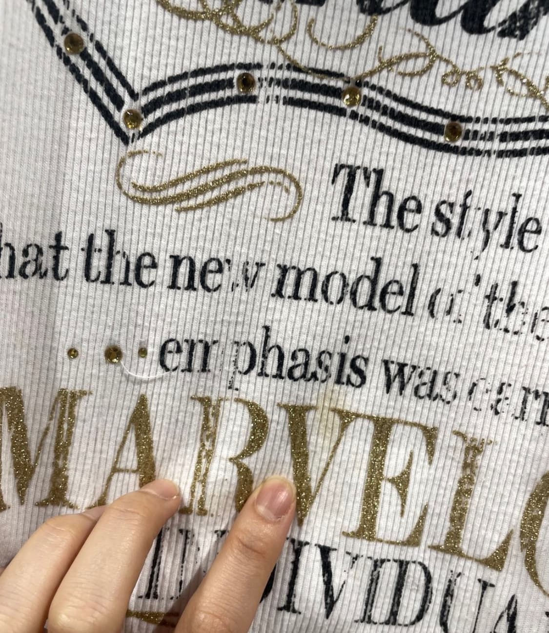 Logan white graphic eyelet tank top 상품이미지5