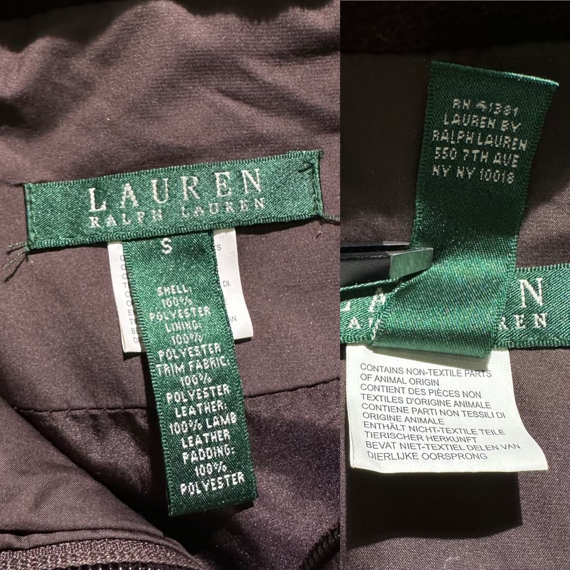 로렌 랄프로렌 레더 패치 퀼팅 자켓 상품이미지5