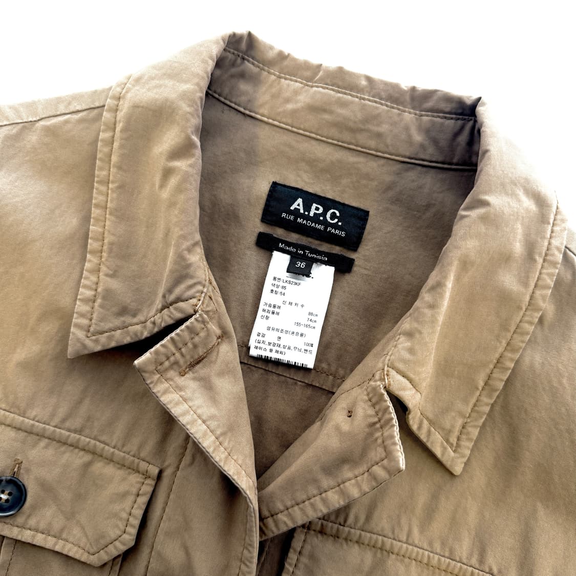 아페쎄 A.P.C. 2023 벨티드 셔츠 자켓 상품이미지4