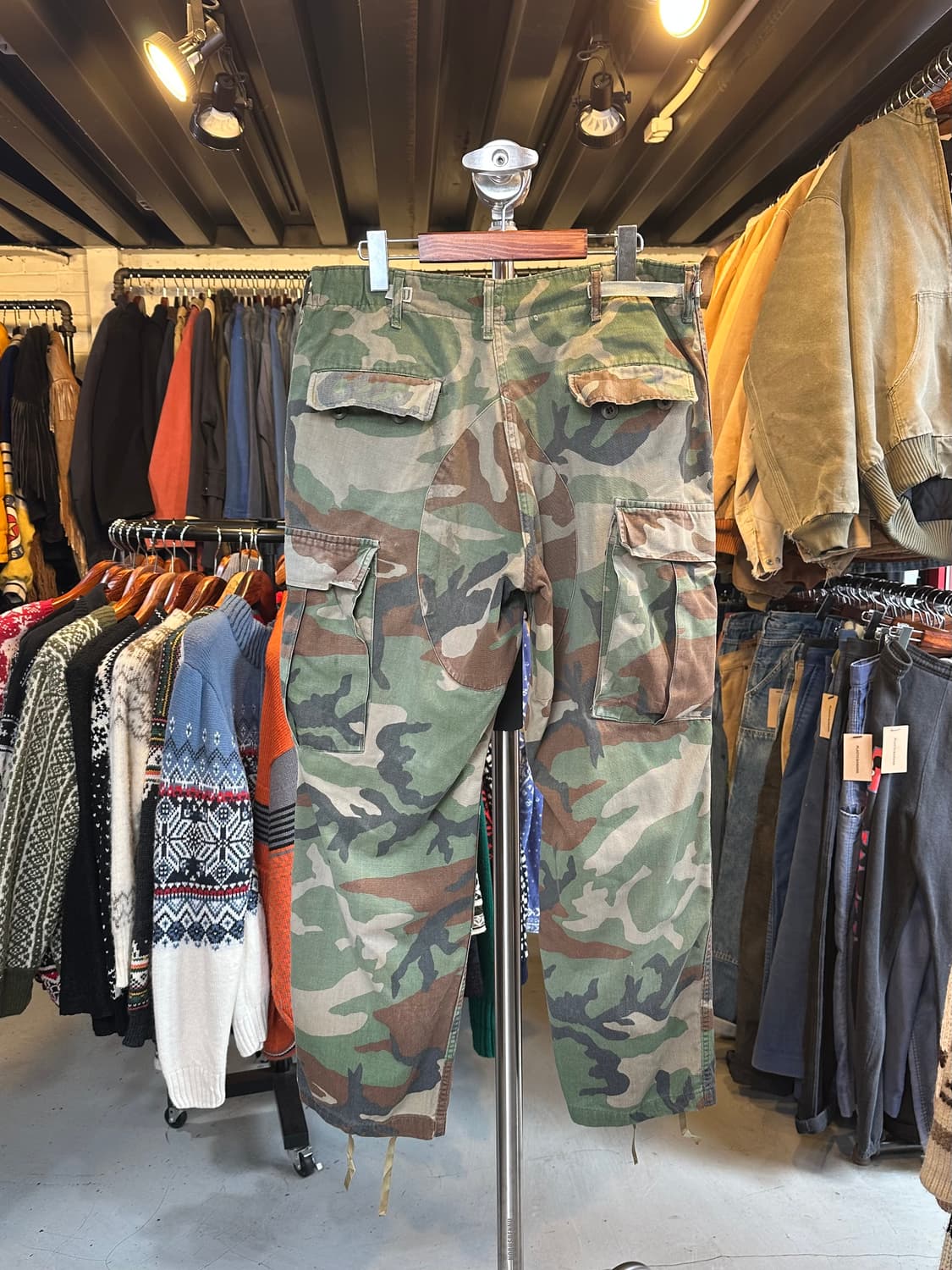 80s Us Army 미군 우드랜드 카모 BDU 팬츠 상품이미지2