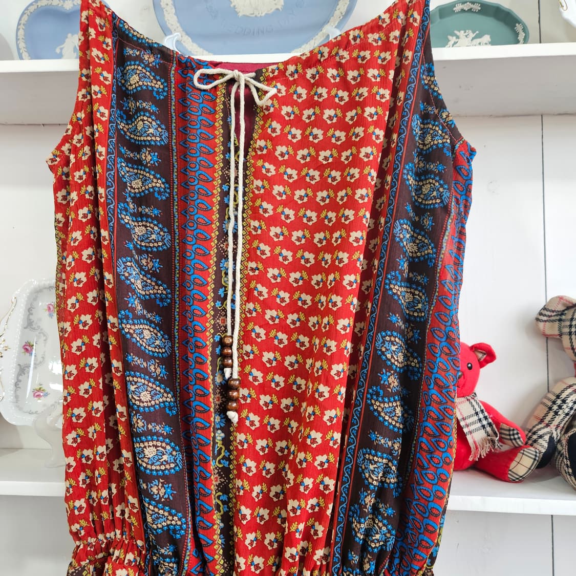 패턴 에스닉 보헤미안 원피스 상품이미지3